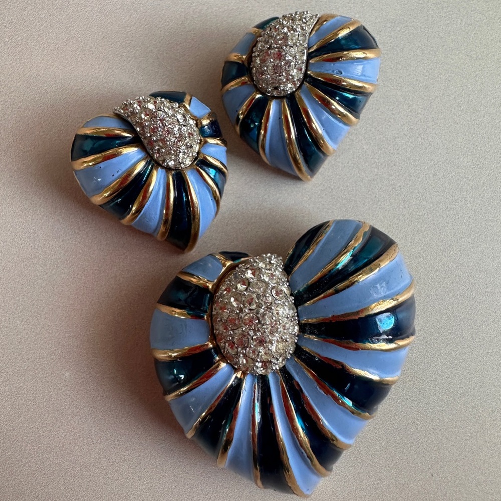 Jomaz Brooch and Clip On set